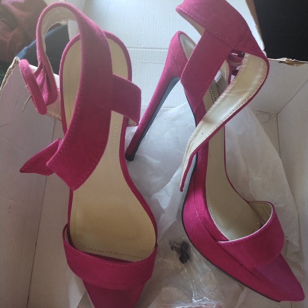 Cape Robbin Pink Suede Slingback Heels